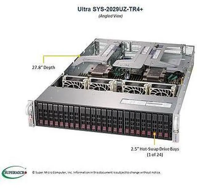 Main image of SYS-2029UZ-TR4+ 2U Barebone Dual Processor