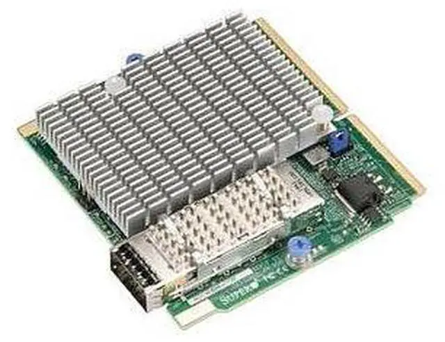 Main image of AOC-MIBE6-M1CM Single-Port 100Gbps Versatile InfiniBand And Ethernet Controller Card - Super I/O Module (SIOM) Form Factor