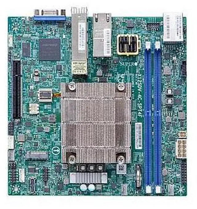 Main image of X12SDV-4C-SPT4F Embedded Mini-ITX Motherboard With Xeon D-1718T Processor