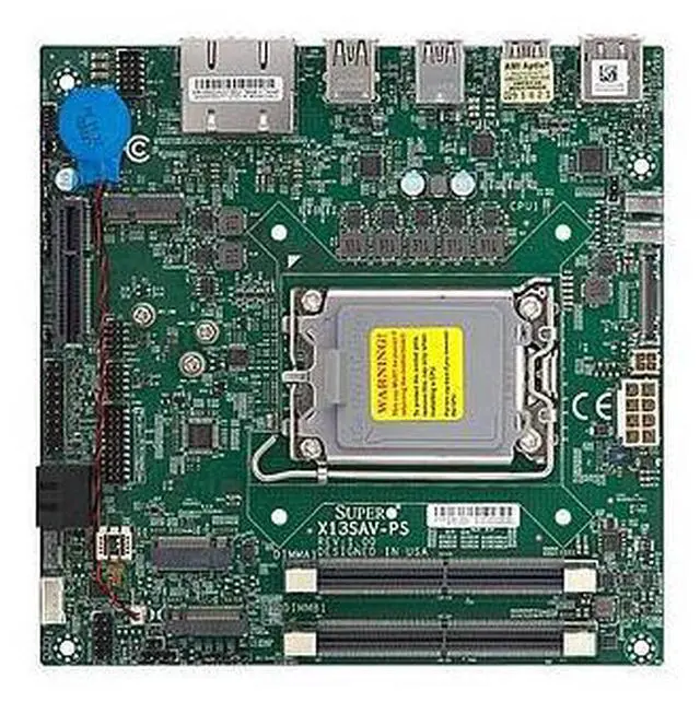 Main image of X13SAV-PS Motherboard Mini-ITX Core I7/Core I5/Core I3 12th Generation And Celeron Processor