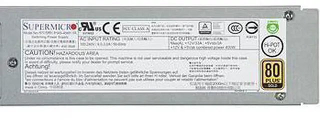 Main image of PWS-406P-1R Power Supply 400W (1+1), Redundant SuperCompact Short-Depth AC-DC High-Effeciency With PMBus And I2C