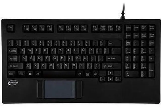 Main image of KYB-TP-425UB Rackmount Wired Keyboard With Built-In Touchpad Mouse - Black