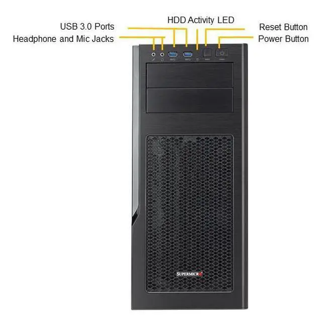 Alt view image 2 of 4 - SYS-530AD-I Gaming PC Mid-Tower Single Core I3/I5/I7/I9 Processors 11th Generation