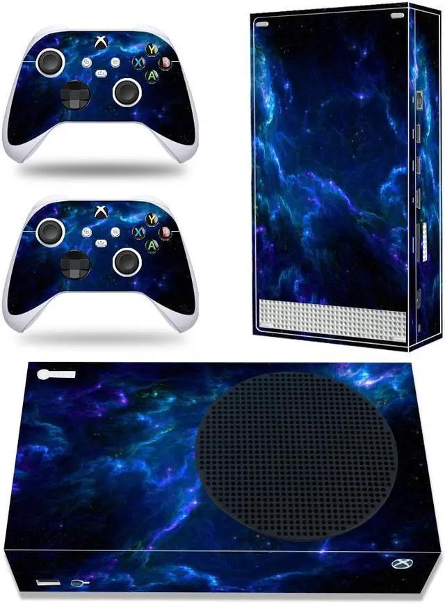 Main image of Full Body Vinyl Skin Decal Cover Wrap for Microsoft Xbox Series S Device - Includes Two Free Controller Stickers - Xbox Sery S Accessories - Gaming Console Protection - Blue Sky