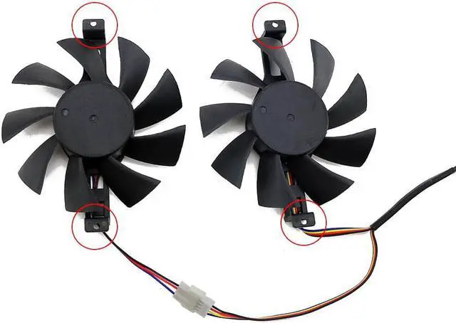 Alt view image 5 of 6 - 75MM P106-100 Cooling Fan For Colorful GTX 960 950 1060 1050Ti GTX960 GTX950 GTX1060 iGame GAMING Video Graphics card Fan