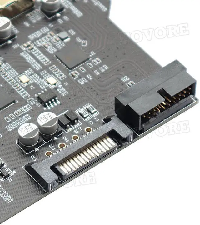 Alt view image 4 of 6 - Add On Card USB 3.0 PCI-E Type C Expansion Card PCI Express PCI-E to USB 3.0 Controller 5Port + 1Port USB 3.1 PCI-E Card Adapter