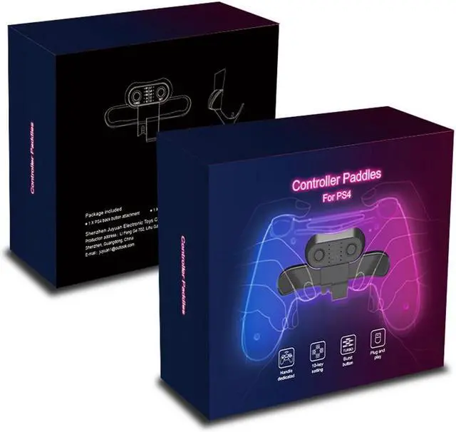 Alt view image 6 of 6 - Controller Back Button Attachment for  PS4 Gamepad Rear Extension Adapter Electronic Machine Accessories for PS4 Controller