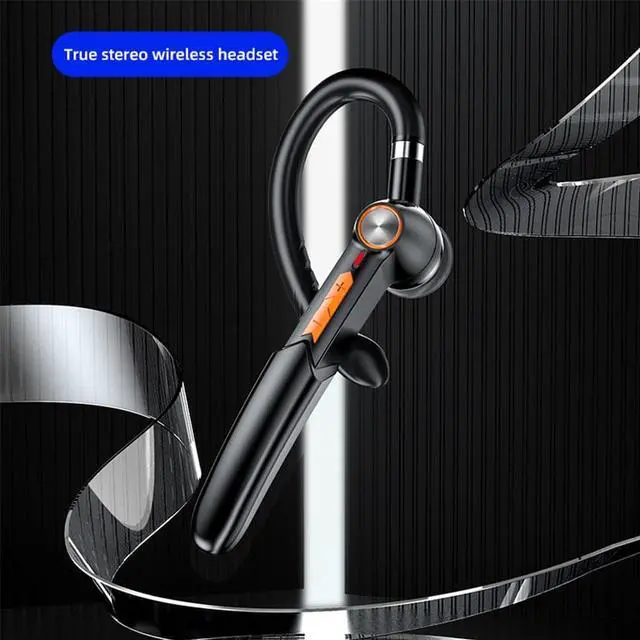 Alt view image 4 of 5 - Fingerprint Touch 5.0 Bluetooth Headset Handsfree HIFI Wireless Earphones Waterproof Earpiece With Mic 110mAh Lithium Battery(Blue)