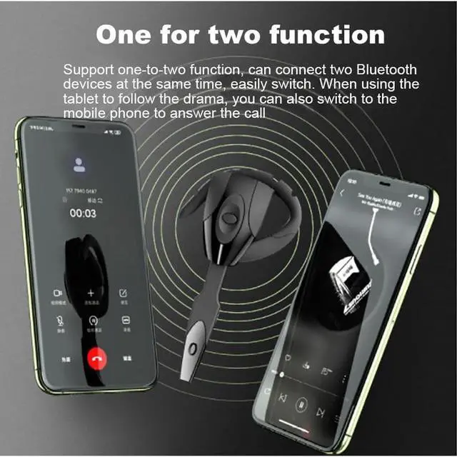 Alt view image 3 of 5 - Wireless Bluetooth Headset With Microphone Earphone Bluetooth Headphones Rechargeable Long Standby Handsfree Wireless Headset(pair of headphones)