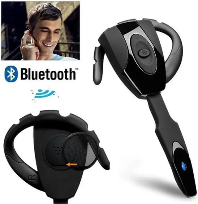 Alt view image 2 of 6 - Wireless Headphones Business Earphones Bluetooth-Compatible Headset Microphone Rechargeable Standby Car Driving Sport Handsfree(Black With earphone)