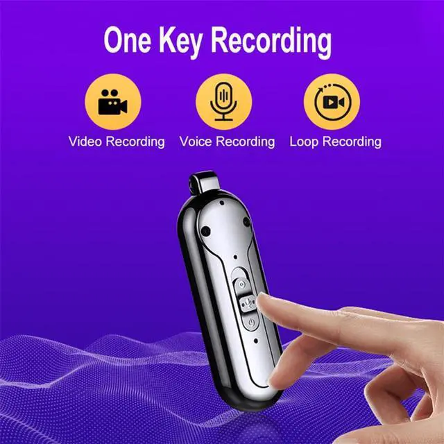 Alt view image 3 of 6 - HD1080P Mini Camera Wearable Necklace Pendant Compact Body Camcorder Portable Sport DV DVR Audio Video Recorder Surveillance Cam(32G) Color: Black.