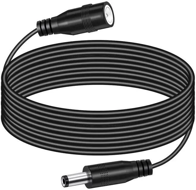 Main image of INSEETECH 16FT/5M 12V DC Power Extension Cable  2.1mm x 5.5mm Male to Female Cord, Compatible with Security Cameras, CCTV, Routers, LED Lights, Pure Copper Wire for Stable Power Transmission