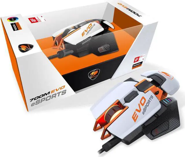 Alt view image 7 of 12 - 700M EVO eSPORTS 16000 DPI Optical Gaming Mouse
