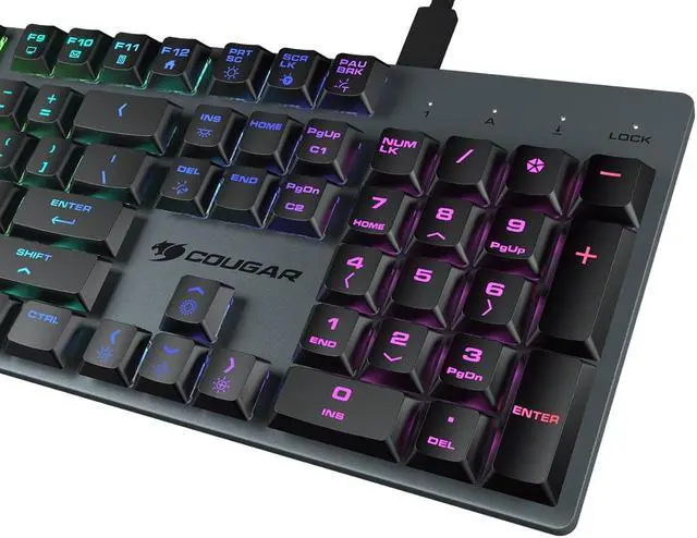Alt view image 2 of 7 - COUGAR LUXLIM: Extreme Low Profile Optical-Mechanical Gaming Keyboard