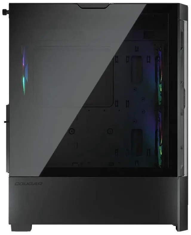 Alt view image 5 of 9 - Cougar Airface RGB Black Mid Tower Computer Case with Mesh Front Panel