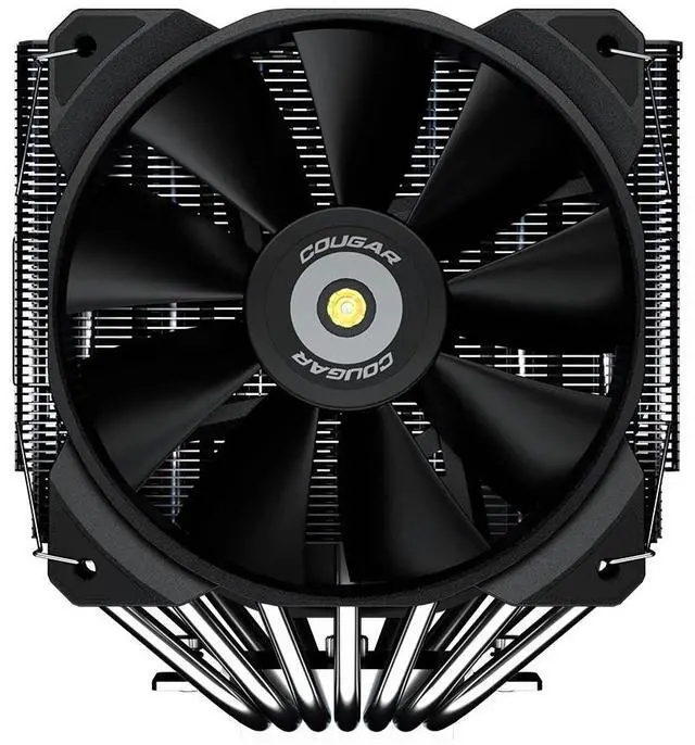 Alt view image 3 of 10 - Cougar FORZA 135 Superior Dual Tower Air Cooler with 7 Heat Pipes paired with 2 High-performance Fans