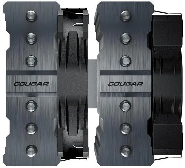 Alt view image 5 of 10 - Cougar FORZA 135 Superior Dual Tower Air Cooler with 7 Heat Pipes paired with 2 High-performance Fans