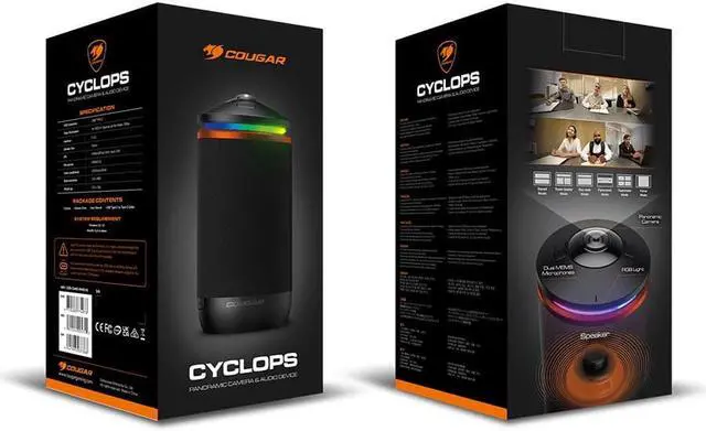 Alt view image 7 of 7 - COUGAR Cyclops, AIO Gear: Panoramic Camera, Speaker, Microphone