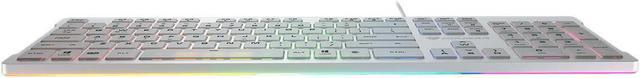 Alt view image 4 of 5 - COUGAR VANTAR S WHITE Scissor Gaming Keyboard, with 8 Backlight Effects, only 0.64 inch in height