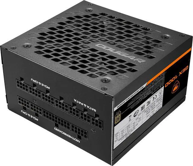 Main image of COUGAR GEX 1000 Power Supply, 80Plus Gold Certificate, 140mm length, Fully Modular, 10-year-warranty