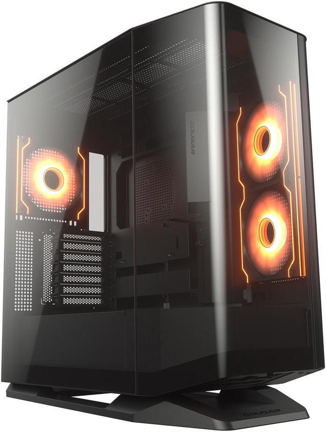 Main image of COUGAR FV270 RGB Mid Tower E-ATX Case, Tempered Curved Glass, Reverse Connector Motherboard supported, 420mm GPU Supported, ARGB PWM Fans *4 Pre-installed, (RGB/Black)