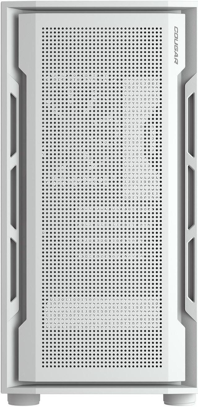 Alt view image 2 of 7 - COUGAR Uniface Mini White, Mini Tower, Max. 340mm GPU Length, Pre-installed Black Fan *1, Support up to 6 Fans, Perforated Front Panel, (White)