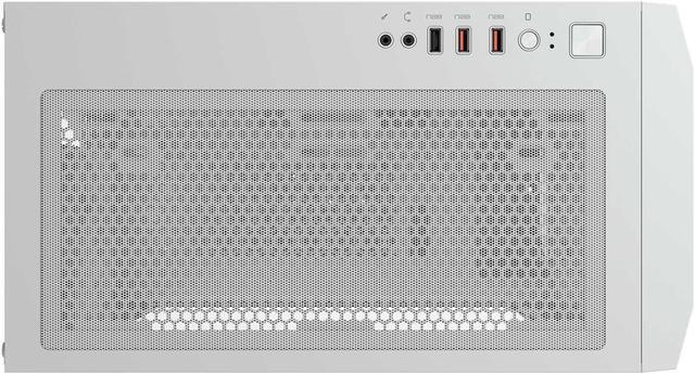Alt view image 4 of 7 - COUGAR Uniface Mini White, Mini Tower, Max. 340mm GPU Length, Pre-installed Black Fan *1, Support up to 6 Fans, Perforated Front Panel, (White)