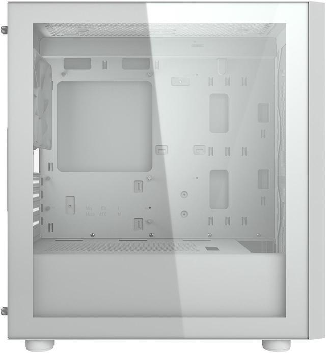 Alt view image 5 of 7 - COUGAR Uniface Mini White, Mini Tower, Max. 340mm GPU Length, Pre-installed Black Fan *1, Support up to 6 Fans, Perforated Front Panel, (White)