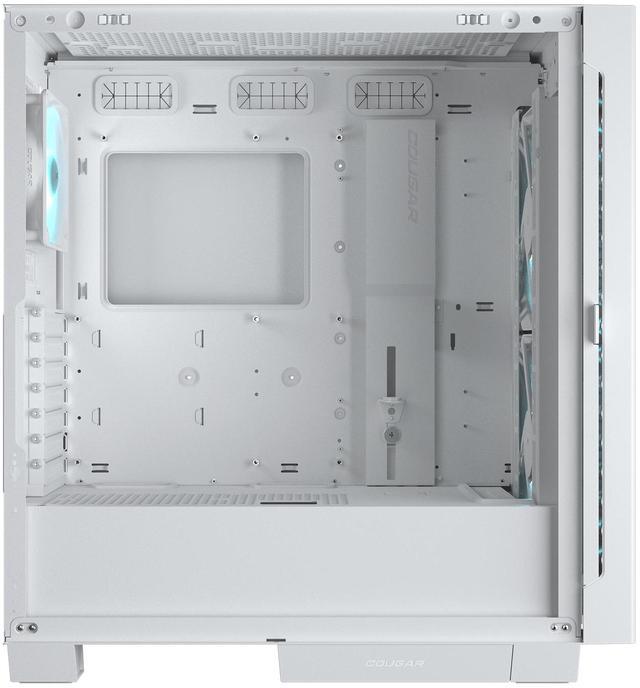 Alt view image 6 of 7 - COUGAR AIRFACE ECO RGB Gaming Case, 180mm PWM Fans *2 & 120mm ARGB Fan *1 pre-Installed, Modular I/O Panel, Max. Graphics Card Length 390mm, Support Vertical GPU, (White)