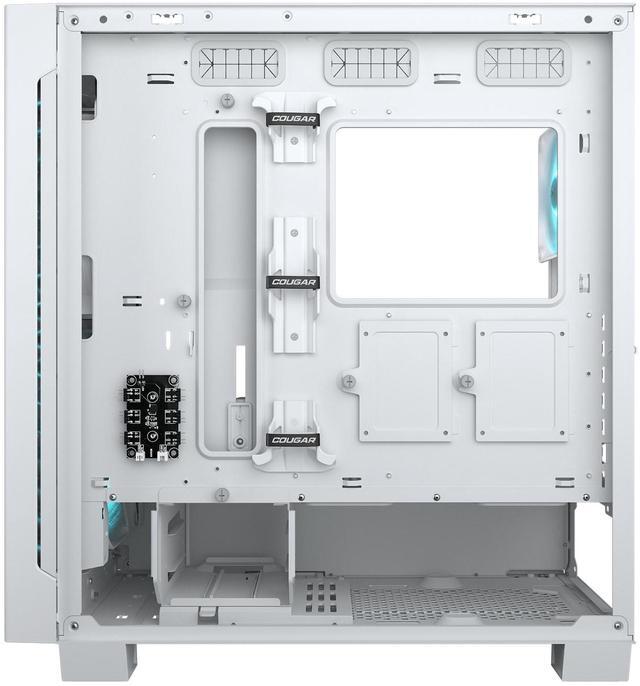 Alt view image 7 of 7 - COUGAR AIRFACE ECO RGB Gaming Case, 180mm PWM Fans *2 & 120mm ARGB Fan *1 pre-Installed, Modular I/O Panel, Max. Graphics Card Length 390mm, Support Vertical GPU, (White)