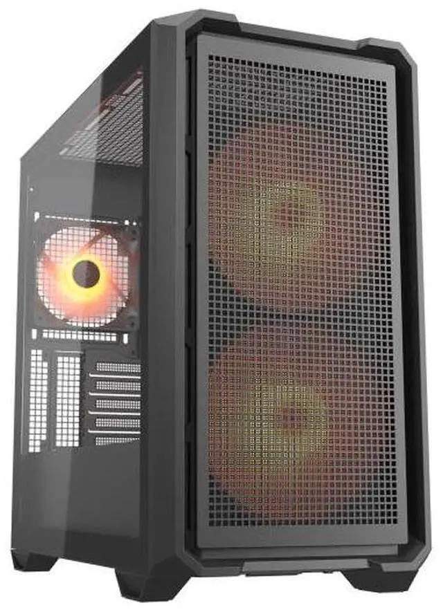 Main image of COUGAR MX600 Mini RGB Mini-Tower PC Case  Maximum Cool. Minimum Size.  2X 160mm PWM ARGB Fans & PWM Fan Hun Included  360mm Radiator Support  Max. GPU Length 380mm   Reverse Connector Motherboard