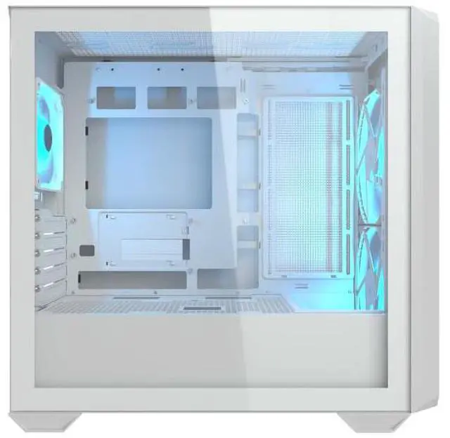 Alt view image 7 of 7 - COUGAR MX600 Mini RGB Mini-Tower PC Case  Maximum Cool. Minimum Size.2X 160mm PWM ARGB Fans & PWM Fan Hun Included360mm Radiator SupportMax. GPU Length 380mmReverse Connector Motherboard, White