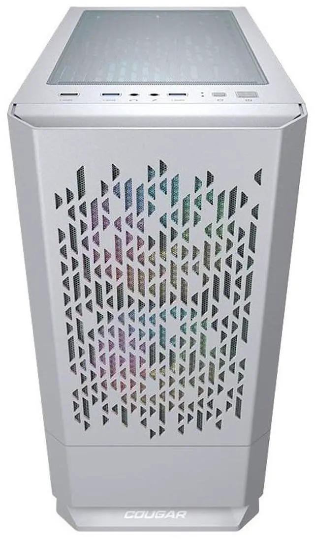 Alt view image 2 of 3 - COUGAR MG140 AIR Case, Max. 350mm GPU Length, Max. 280mm Liquid Cooling & Max.160mm CPU Cooler, pre -Installed Black Fan x 1 pc, Support Up to 5 Fans, (White)
