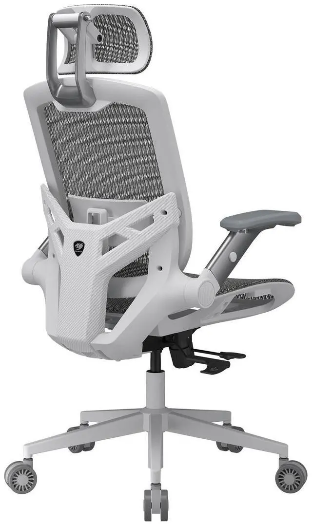 Main image of COUGAR Speeder One White - Ergonomic Chair - 2D folding Armrests - Mesh Fabric - Adjustable Headrest & Lumbar Support, White