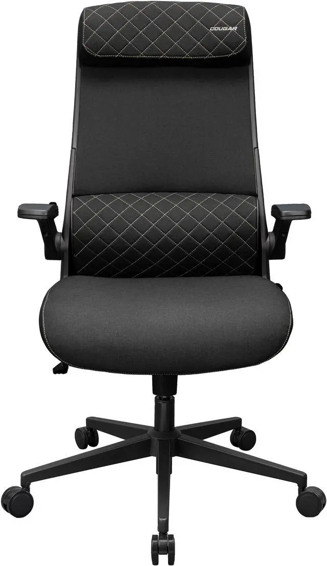 Main image of COUGAR Stryder- Ergonomic Chair - Wider Adjustable Headrest - Flip-up Armrest - Imitation Linen Upholstery, Black
