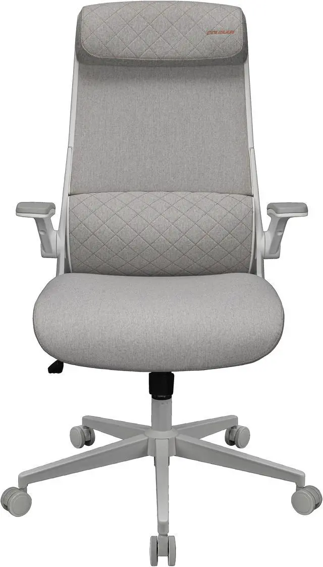 Main image of COUGAR Stryder White - Ergonomic Chair - Wider Adjustable Headrest - Flip-up Armrest - Imitation Linen Upholstery, White
