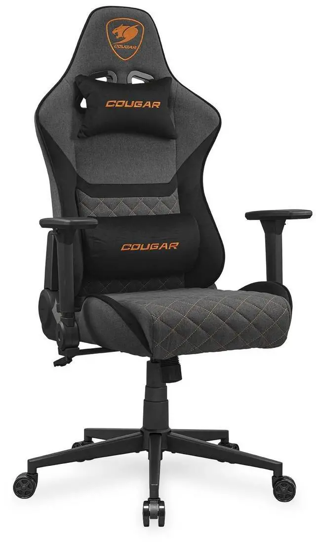 Alt view image 2 of 7 - COUGAR Armor One V2 Gray F - Gaming Chair - 4D folding Armrests - High-back Structure - Lumbar & Head Pillow - Back pocket, Imitation Linen/Gray