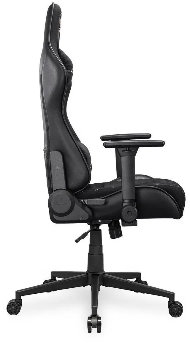 Alt view image 3 of 7 - COUGAR Armor One V2 Gold F - Gaming Chair - 4D folding Armrests - High-back Structure - Lumbar & Head Pillow - Back pocket, Woven Fabric/Black