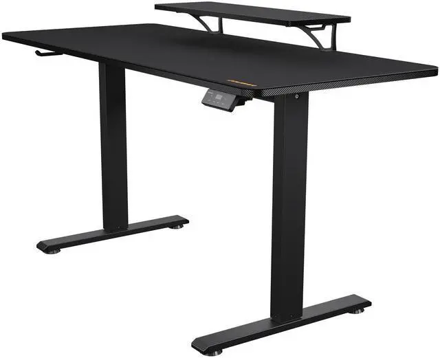Alt view image 2 of 7 - COUGAR E-Star 140 Adjustable Electric Gaming Desk - 2 Memory Presets - Monitor Stand - Cable Management - Full Desk Mousepad - 55", Black/140