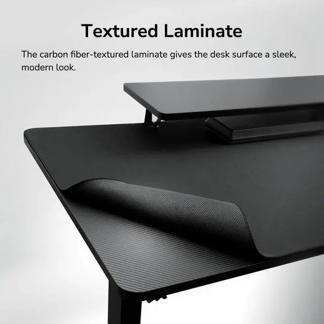 Alt view image 5 of 7 - COUGAR E-Star 140 Adjustable Electric Gaming Desk - 2 Memory Presets - Monitor Stand - Cable Management - Full Desk Mousepad - 55", Black/140