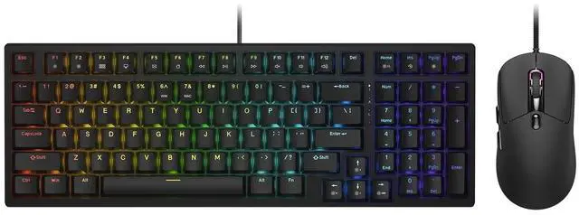 Main image of COUGAR COMBAT S Keyboard Mouse Set - RGB backlight - Doubleshot PBT Keycaps - 6200 DPI -
Zero-latency Input Response, Black