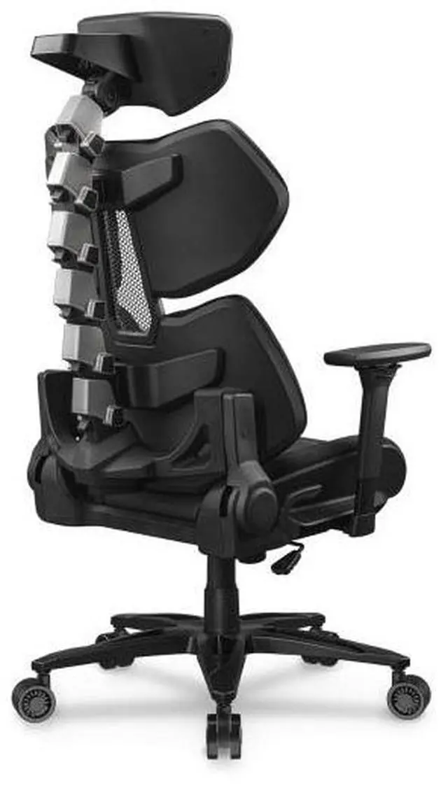 Main image of COUGAR Terminator Elite Gaming Chair - Mixed Hyper-Dura and Velvet Upholstery, 4D Armrest, 90-150 Degree Recline, Extra Large 29.6 Aluminum Wheelbase and 3 Casters (Silver)
