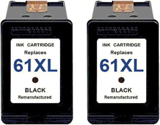 Main image of 2 Pack High-Yield Black Ink Cartridges For HP CH563WN 61XL Compatible For Use With HP DeskJet 1056 1510 1512 2050 2510 2512 2514 2540 2542 2544 2646 2547 OfficeJet 2620 2621 4630 4632 4635 More