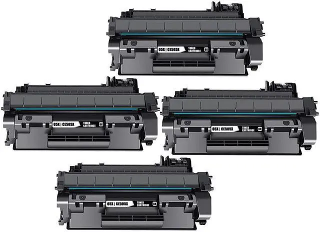 Main image of 4-Pack New Compatible Toner Cartridge for HP 05X (CE505X) - Compatible with HP LaserJet Pro P2050, P2055, P2055d, P2055dn, P2055x Printers