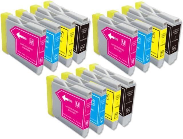 Main image of 12 Pack Black Cyan Magenta Yellow Ink Cartridge For Brother LC51 LC-51 Compatible with Brother DCP 130C 330C 350C 540CN 560CN Intellifax 1360 1860C 1960C 2480C 2580C MFC 230C 240C 3360C 440CN Series