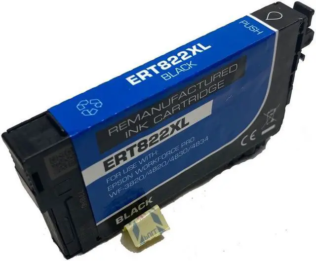 Main image of High-Yield Black Ink Cartridge With Chip Show Ink Level For Epson 822 822XL T822XL120 Compatible with Epson WorkForce Pro WF-3820 4820 4830 4834