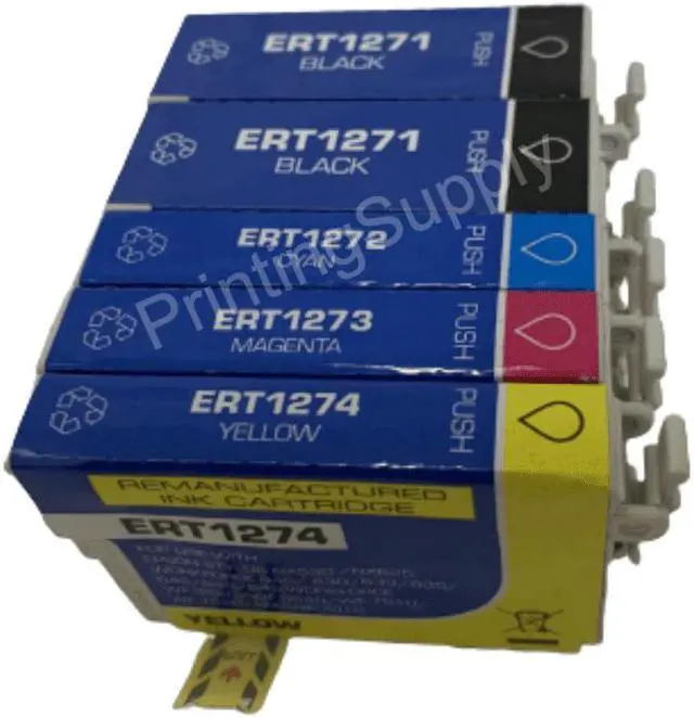 Main image of 5-Pack Extra High-Yield Ink Cartridges For Epson 127 Compatible With WorkForce 545 630 633 635 645 840 845 WF-3520 WF-3540 60 WF-7010 WF-7510 WF-7520 Stylus NX530 NX625