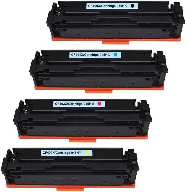 Main image of 4 Pack High-Yield BK/C/Y/M Toner Cartridge For HP 201X(CF400X, CF401X, CF402X, CF403X) Compatible With HP Color LaserJet Pro M252dw, M252n; HP Color LaserJet Pro MFP M277c6, M277dw, M277n