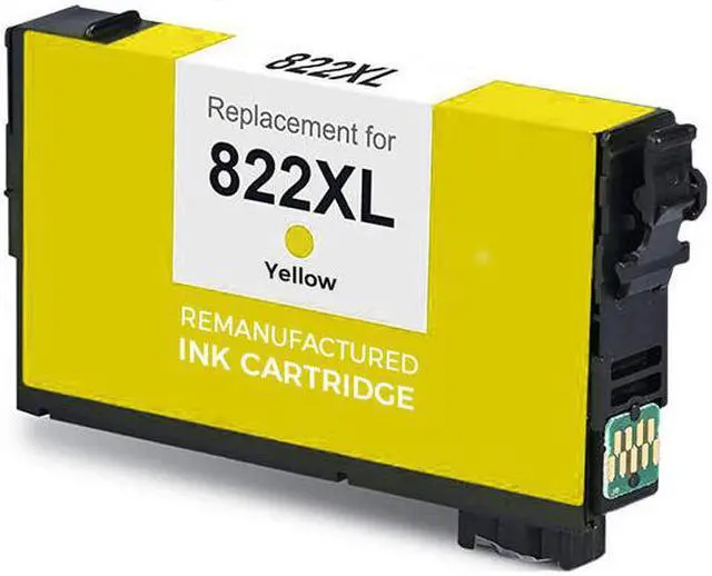 Main image of G & G Yellow Ink Cartridge Replacements for Epson 822XL High Yield: T822XL420 Yellow, For Use in WorkForce Pro WF-3820, WF-4820, WF-4830, WF-4834