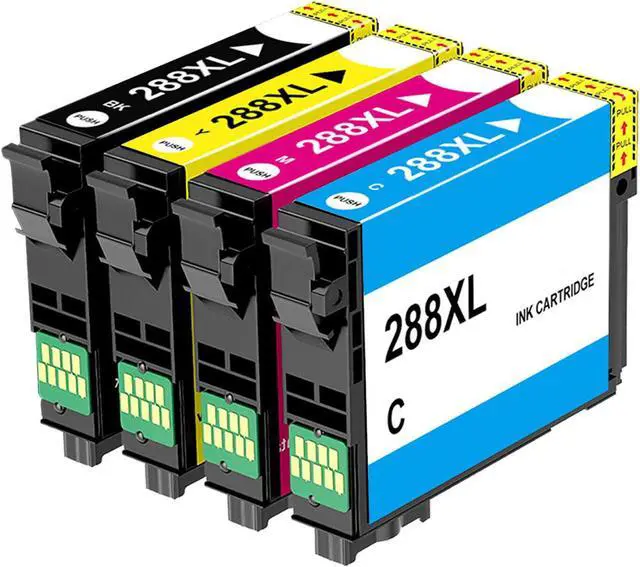 Main image of 4PK High-Yield BK/C/M/Y Ink Cartridges For Epson 288XL / T288XL For Use With Epson Home XP-330, XP-340, XP-430, XP434, XP-440, XP-446